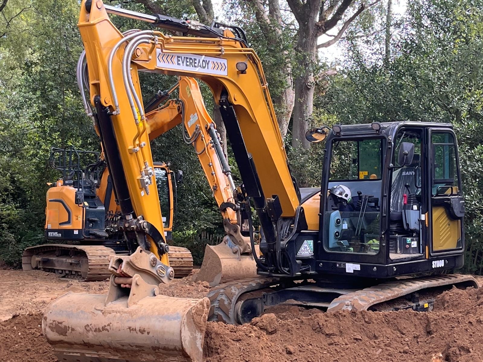 eveready-sany-sy8ou-excavator-in-use